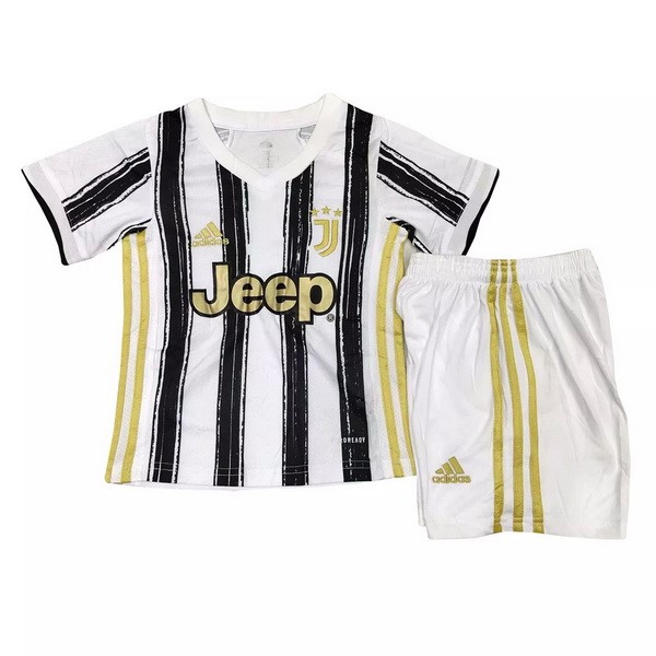 Camiseta Juventus Primera Equipación Niños 2020-2021 Blanco Negro